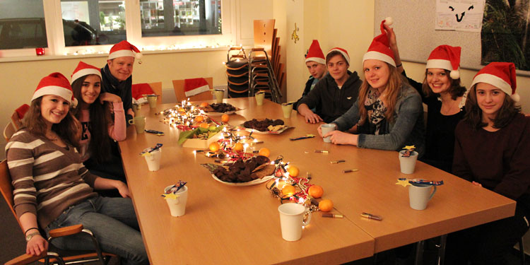 Die getUp Teens feiern Weihnachten